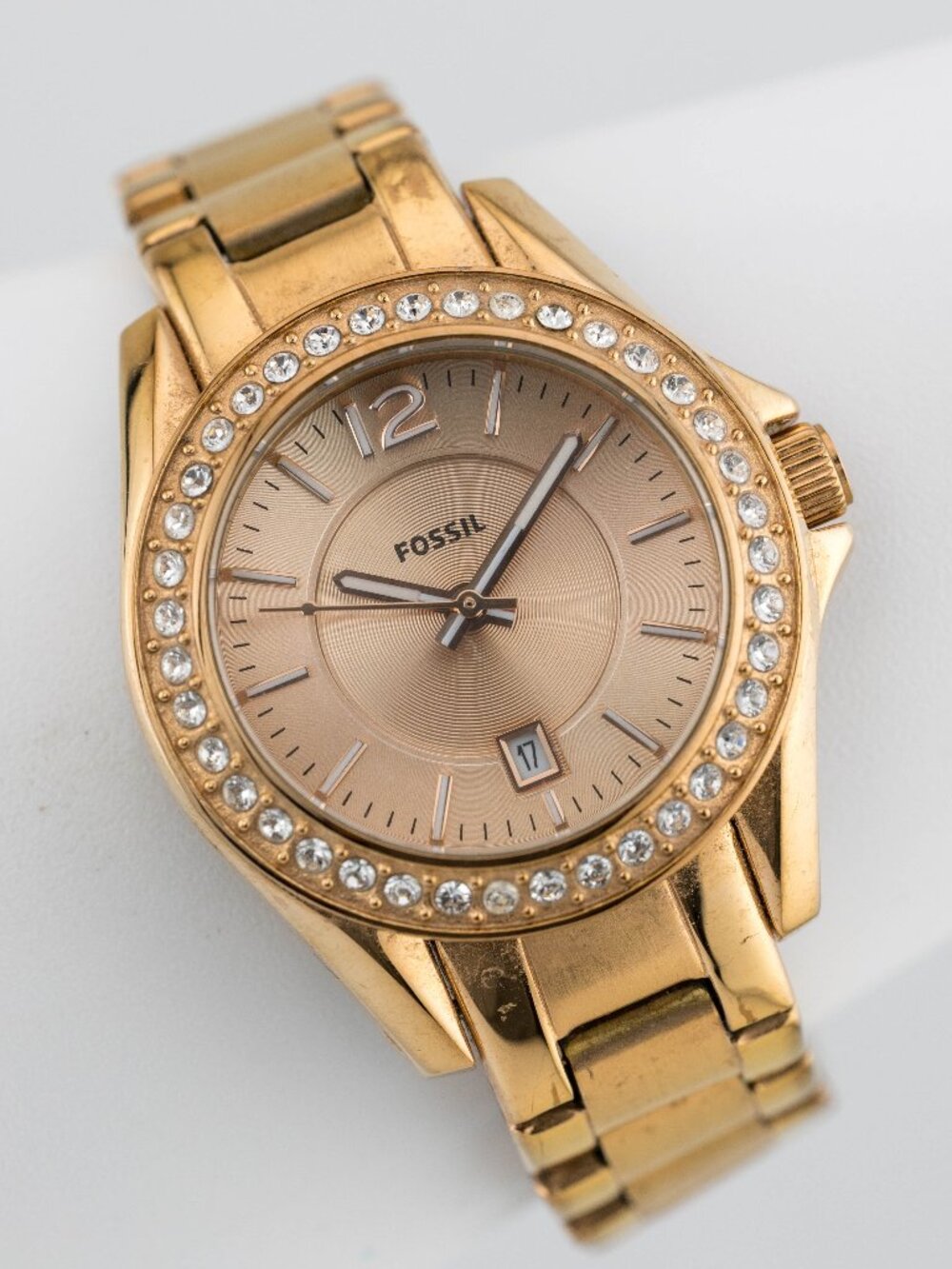 Fossil ES2889 Quartz Analog Women's Watch New Battery